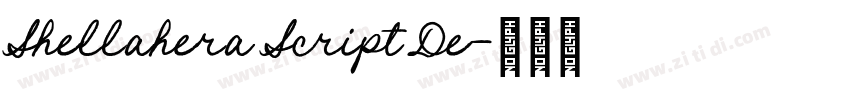 Shellahera Script De字体转换